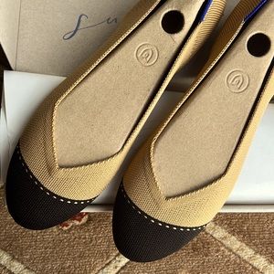 Rothy’s The Flat-Camel Cap-Toe / NWT/ 9.5